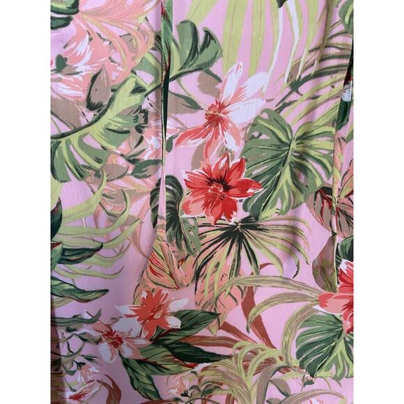 J.Jill Paradise Tropical Floral Print Tunic Top Size Small Petite - Picture 3 of 10